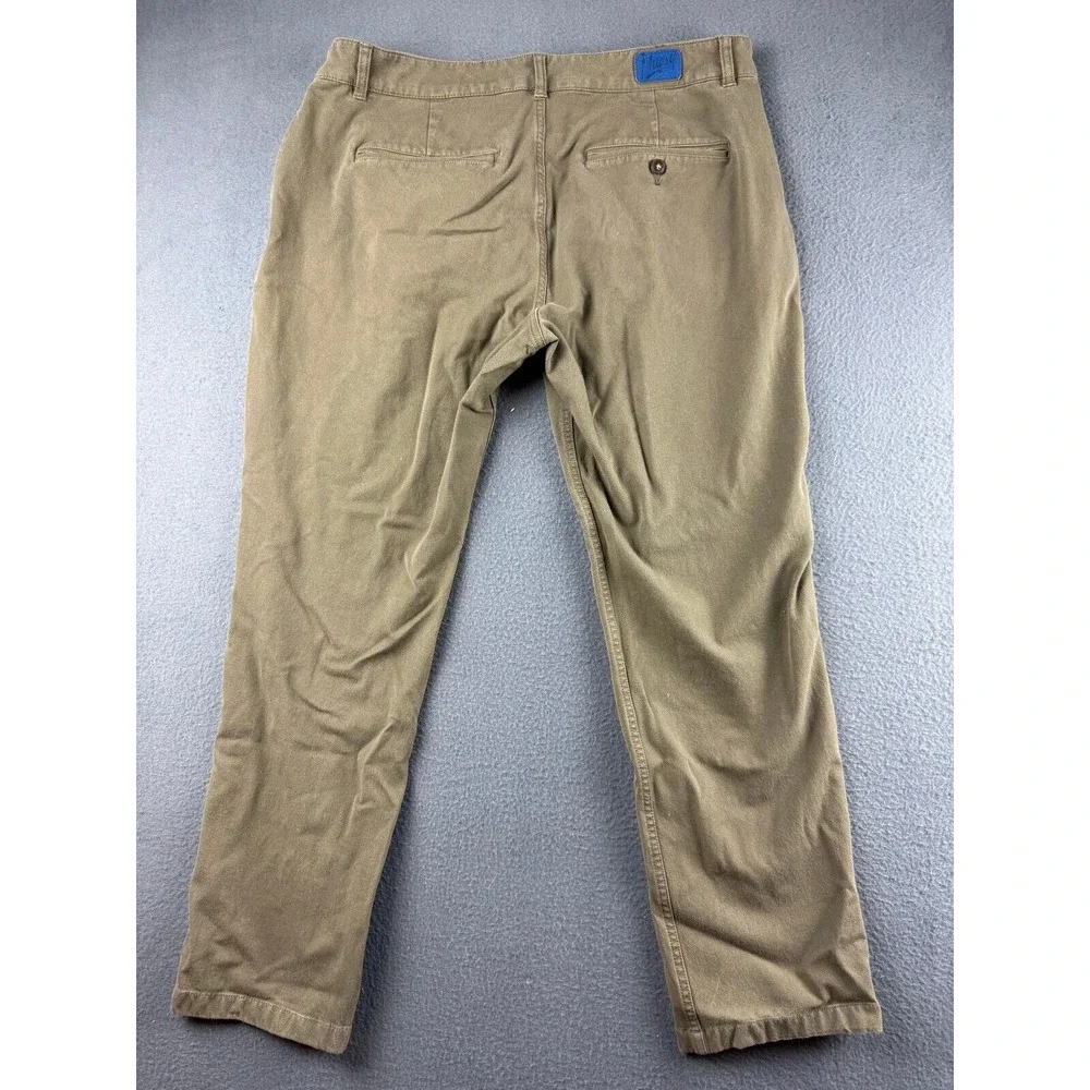 Mugsy Pants Men's 36x29* Olives Army Green Chino Stretch Regular Straight Casual
